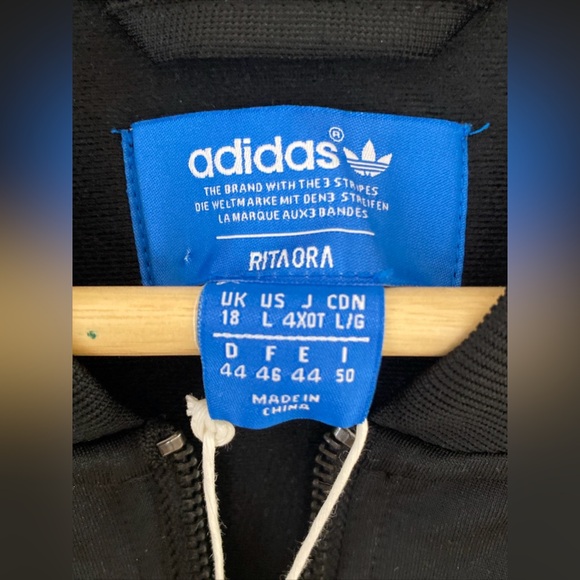 Adidas X RITA ORA BANNED FROM NORMAL ONESUIT Tracksuit Ladies Sz L NEW NWT 2016! - Picture 3 of 13